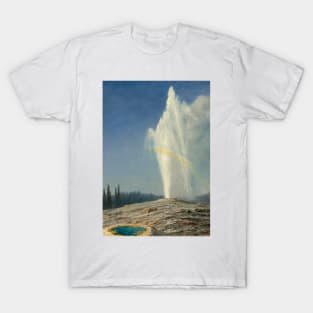 Old Faithful by Albert Bierstadt T-Shirt